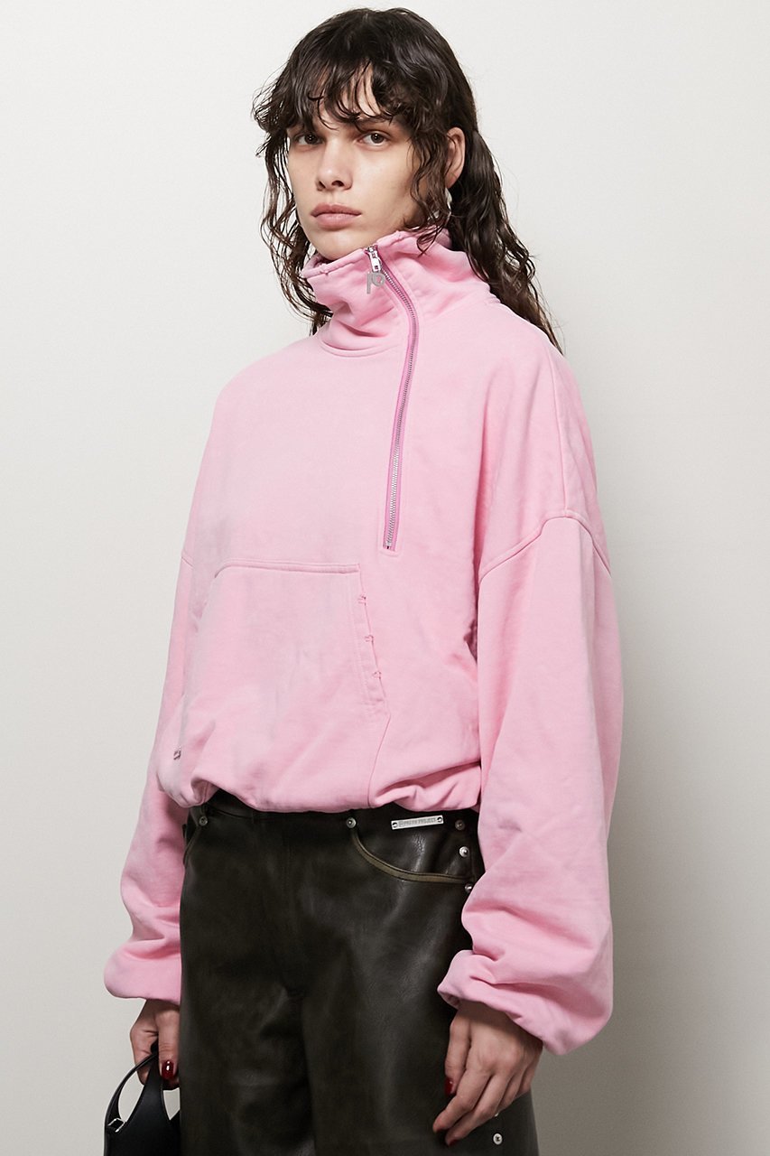 【プランク プロジェクト/PRANK PROJECT】のアシンメトリージップスウェット/Asymmetry Zip Sweatshirts 人気、トレンドファッション・服の通販 founy(ファニー) 　ファッション　Fashion　レディースファッション　Fashion for Women　トップス・カットソー　Cut & Sew Tops　シャツ・ブラウス・オフィスカジュアル　Elegant Blouses & Button-Ups　レディースパーカー・カジュアルフーディー　Casual Hoodies & Sweatshirts　ロングTシャツ・Tシャツ　Longline T-Shirts & Tees　スウェット・クルーネックトップス　Sweatshirts & Crewnecks / Relaxed Fit Sweat Tops　カットソー・ベーシックTシャツ　Cut-and-Sewn Tops / Stretch Tees & Basics　コンパクト　Compact, Small Size　ジップ　Zip, Zipper　バルーン　Balloon, Balloon Silhouette　ブリーチ　Bleach, Washed Finish　ワイド　Wide, Wide Fit　other-3|ID: prp329100004210204 ipo3291000000032844214