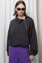 【プランク プロジェクト/PRANK PROJECT】のアシンメトリージップスウェット/Asymmetry Zip Sweatshirts BLK(ブラック)|ID: prp329100004210204 ipo3291000000035061712