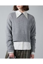 【プランク プロジェクト/PRANK PROJECT】のメリノウールショートニット/Merino Wool Short Knit GRY(グレー)|ID:prp329100004210205