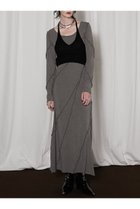 【プランク プロジェクト/PRANK PROJECT】のニットレイヤードマキシワンピ/Knit Layered Maxi One Piece GRY(グレー)|ID: prp329100004210206 ipo3291000000029191650