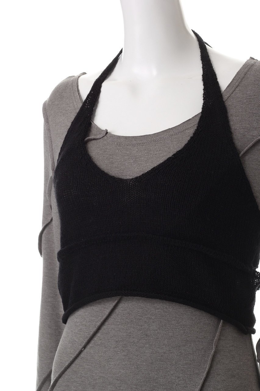 【プランク プロジェクト/PRANK PROJECT】のニットレイヤードマキシワンピ/Knit Layered Maxi One Piece 人気、トレンドファッション・服の通販 founy(ファニー) 　ファッション　Fashion　レディースファッション　Fashion for Women　ワンピース　Dresses　チュニック　Tunic Tops & Dresses　マキシ丈ワンピース・ロングドレス　Maxi Dresses / Long One-Pieces　チュニック　Tunic, Long Top　ビスチェ　Bustier, Corset Top　リボン　Ribbon, Bow　ロング　Long, Long-Length　other-5|ID: prp329100004210206 ipo3291000000032889271