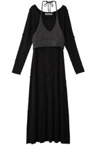 【プランク プロジェクト/PRANK PROJECT】のニットレイヤードマキシワンピ/Knit Layered Maxi One Piece BLK(ブラック)|ID: prp329100004210206 ipo3291000000034421930
