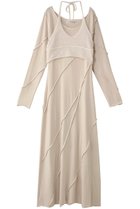 【プランク プロジェクト/PRANK PROJECT】のニットレイヤードマキシワンピ/Knit Layered Maxi One Piece IVR(アイボリー)|ID: prp329100004210206 ipo3291000000034421931