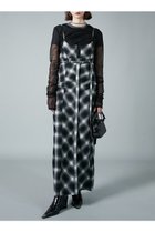 【プランク プロジェクト/PRANK PROJECT】の2WAYシャギーチェックマキシワンピース/2WAY Shaggy Check Maxi One Piece BLK(ブラック)|ID: prp329100004210207 ipo3291000000029191654