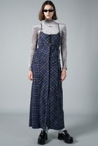 【プランク プロジェクト/PRANK PROJECT】の2WAYシャギーチェックマキシワンピース/2WAY Shaggy Check Maxi One Piece BLU(ブルー)|ID: prp329100004210207 ipo3291000000032889225
