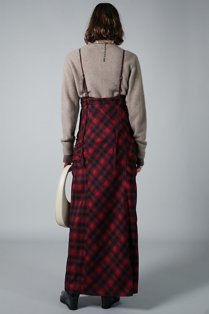 【プランク プロジェクト/PRANK PROJECT】の2WAYシャギーチェックマキシワンピース/2WAY Shaggy Check Maxi One Piece 人気、トレンドファッション・服の通販 founy(ファニー) 　ファッション　Fashion　レディースファッション　Fashion for Women　ワンピース　Dresses　チュニック　Tunic Tops & Dresses　マキシ丈ワンピース・ロングドレス　Maxi Dresses / Long One-Pieces　おすすめ　Recommended / Our Picks　スリット　Slit, Slit Detail　チェック　Check, Plaid, Tartan　チュニック　Tunic, Long Top　マキシ　Maxi, Full Length　ロング　Long, Long-Length　ヴィンテージ　Vintage Style　冬　Winter / This Winter　other-3|ID: prp329100004210207 ipo3291000000035116513