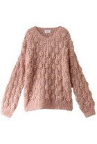 【クラネ/CLANE】のBUMPY OVER V NECK KNIT TOPS ニット PINK|ID:prp329100004210246