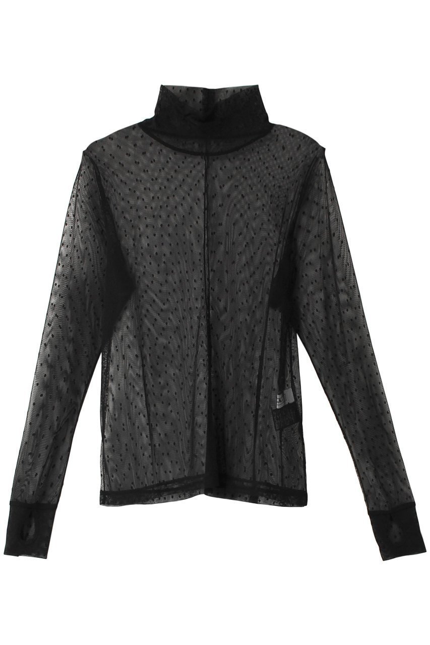 【ルームエイト/Room no.8】のメッシュ サムホールトップス 人気、トレンドファッション・服の通販 founy(ファニー) 　ファッション　Fashion　レディースファッション　Fashion for Women　トップス・カットソー　Cut & Sew Tops　シャツ・ブラウス・オフィスカジュアル　Elegant Blouses & Button-Ups　ロングTシャツ・Tシャツ　Longline T-Shirts & Tees　カットソー・ベーシックTシャツ　Cut-and-Sewn Tops / Stretch Tees & Basics　おすすめ　Recommended / Our Picks　インナー　Innerwear　ジャケット　Jacket, Outerwear　スウェット / スエット　Sweatshirt, Sweatwear　スリーブ　Sleeve, Long Sleeve / Short Sleeve　トレンド　Trend, Trending Now　ドット　Polka Dot, Dot Pattern　フェミニン　Feminine, Girly　メッシュ　Mesh, Net Fabric　ロング　Long, Long-Length　ワンポイント　One Point, Statement Accent　エレガント 上品　Elegant　 other-1|ID: prp329100004211626 ipo3291000000032892479