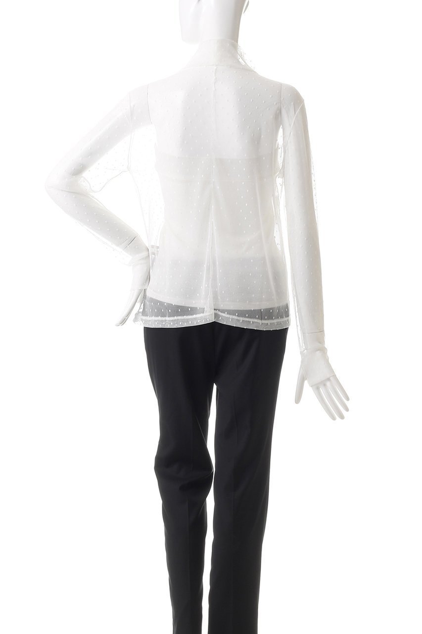 【ルームエイト/Room no.8】のメッシュ サムホールトップス 人気、トレンドファッション・服の通販 founy(ファニー) 　ファッション　Fashion　レディースファッション　Fashion for Women　トップス・カットソー　Cut & Sew Tops　シャツ・ブラウス・オフィスカジュアル　Elegant Blouses & Button-Ups　ロングTシャツ・Tシャツ　Longline T-Shirts & Tees　カットソー・ベーシックTシャツ　Cut-and-Sewn Tops / Stretch Tees & Basics　おすすめ　Recommended / Our Picks　インナー　Innerwear　ジャケット　Jacket, Outerwear　スウェット / スエット　Sweatshirt, Sweatwear　スリーブ　Sleeve, Long Sleeve / Short Sleeve　トレンド　Trend, Trending Now　ドット　Polka Dot, Dot Pattern　フェミニン　Feminine, Girly　メッシュ　Mesh, Net Fabric　ロング　Long, Long-Length　ワンポイント　One Point, Statement Accent　エレガント 上品　Elegant　other-4|ID: prp329100004211626 ipo3291000000035933913