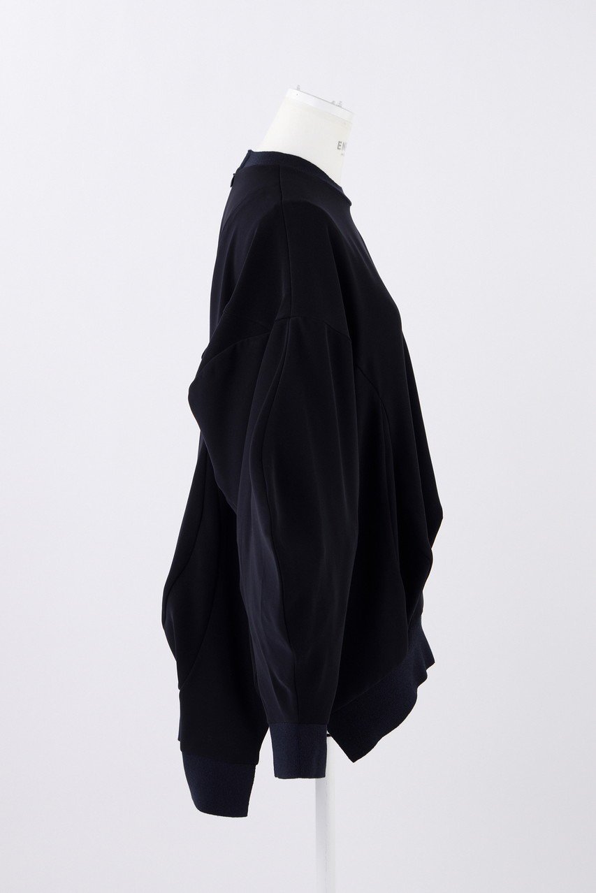 【エンフォルド/ENFOLD】のPEツイル 立体シーム P.O/プルオーバー 人気、トレンドファッション・服の通販 founy(ファニー) 　ファッション　Fashion　レディースファッション　Fashion for Women　トップス・カットソー　Cut & Sew Tops　シャツ・ブラウス・オフィスカジュアル　Elegant Blouses & Button-Ups　ロングTシャツ・Tシャツ　Longline T-Shirts & Tees　カジュアルプルオーバー・ニットトップス　Pullovers & Knit Tops / Casual Pullovers　カットソー・ベーシックTシャツ　Cut-and-Sewn Tops / Stretch Tees & Basics　スウェット / スエット　Sweatshirt, Sweatwear　スリーブ　Sleeve, Long Sleeve / Short Sleeve　セットアップ　Set-Up, Coordinated Outfit　ツイル　Twist, Twisted Detail　リラックス　Relax, Relaxed Fit　ロング　Long, Long-Length　other-4|ID: prp329100004211651 ipo3291000000032893275