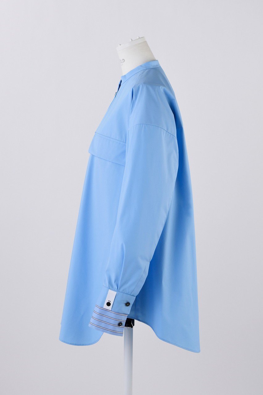 【エンフォルド/ENFOLD】のC/PEブロード オーバーSH/シャツ 人気、トレンドファッション・服の通販 founy(ファニー) 　ファッション　Fashion　レディースファッション　Fashion for Women　トップス・カットソー　Cut & Sew Tops　シャツ・ブラウス・オフィスカジュアル　Elegant Blouses & Button-Ups　ジャケット　Jacket, Outerwear　スリーブ　Sleeve, Long Sleeve / Short Sleeve　フラップ　Flap, Flap Pocket　ブロード　Broadcloth, Fine Cotton　ポケット　Pocket, Pocket Detail　リラックス　Relax, Relaxed Fit　ロング　Long, Long-Length　other-2|ID: prp329100004211653 ipo3291000000032888375