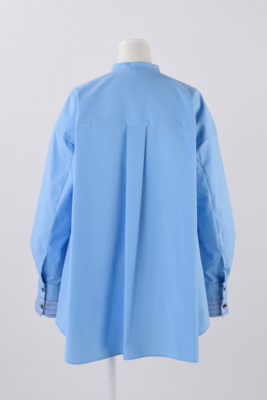 【エンフォルド/ENFOLD】のC/PEブロード オーバーSH/シャツ 人気、トレンドファッション・服の通販 founy(ファニー) 　ファッション　Fashion　レディースファッション　Fashion for Women　トップス・カットソー　Cut & Sew Tops　シャツ・ブラウス・オフィスカジュアル　Elegant Blouses & Button-Ups　ジャケット　Jacket, Outerwear　スリーブ　Sleeve, Long Sleeve / Short Sleeve　フラップ　Flap, Flap Pocket　ブロード　Broadcloth, Fine Cotton　ポケット　Pocket, Pocket Detail　リラックス　Relax, Relaxed Fit　ロング　Long, Long-Length　other-3|ID: prp329100004211653 ipo3291000000032888378