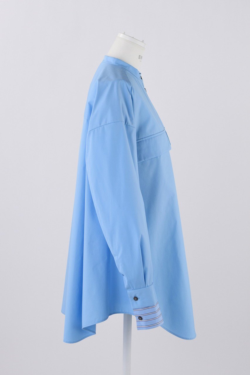 【エンフォルド/ENFOLD】のC/PEブロード オーバーSH/シャツ 人気、トレンドファッション・服の通販 founy(ファニー) 　ファッション　Fashion　レディースファッション　Fashion for Women　トップス・カットソー　Cut & Sew Tops　シャツ・ブラウス・オフィスカジュアル　Elegant Blouses & Button-Ups　ジャケット　Jacket, Outerwear　スリーブ　Sleeve, Long Sleeve / Short Sleeve　フラップ　Flap, Flap Pocket　ブロード　Broadcloth, Fine Cotton　ポケット　Pocket, Pocket Detail　リラックス　Relax, Relaxed Fit　ロング　Long, Long-Length　other-4|ID: prp329100004211653 ipo3291000000032888382