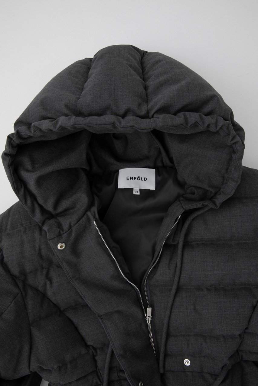 【エンフォルド/ENFOLD】のT/Wトロ バルーンスリーブダウンコート 人気、トレンドファッション・服の通販 founy(ファニー) 　ファッション　Fashion　レディースファッション　Fashion for Women　アウター　Coat / Outerwear Collection　コート・ロングコート・ピーコート　Long Coats, Peacoats & More　ダウンジャケット・軽量ダウン　Warm & Lightweight Down Jackets　スーツ　Suit, Formalwear　ダウン　Down, Puffer　バランス　Balance, Style Balance　バルーン　Balloon, Balloon Silhouette　ロング　Long, Long-Length　定番　Standard, Basic Item　other-8|ID: prp329100004211654 ipo3291000000035580321