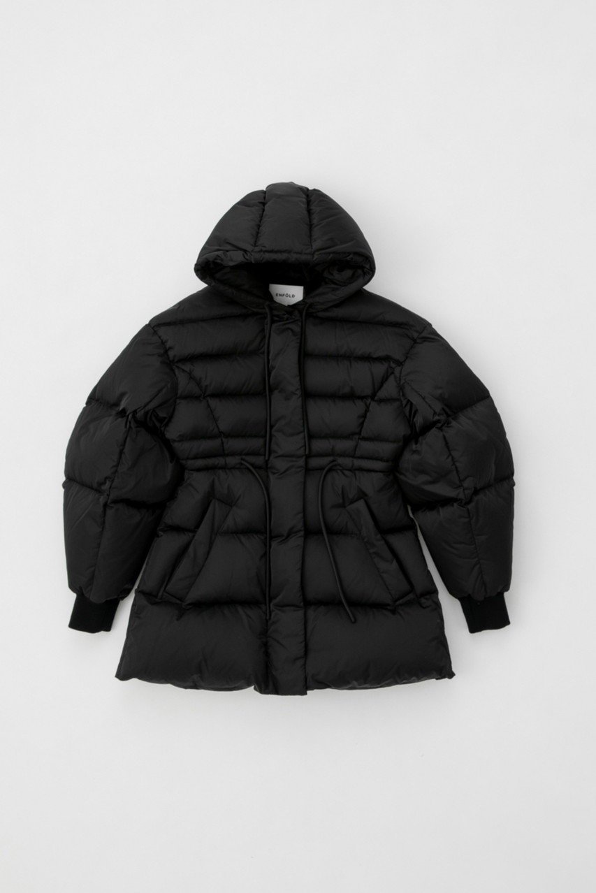 【エンフォルド/ENFOLD】のSOLOTEXサテン バルーンスリーブダウンコート 人気、トレンドファッション・服の通販 founy(ファニー) 　ファッション　Fashion　レディースファッション　Fashion for Women　アウター　Coat / Outerwear Collection　コート・ロングコート・ピーコート　Long Coats, Peacoats & More　ダウンジャケット・軽量ダウン　Warm & Lightweight Down Jackets　サテン　Satin, Glossy Fabric　ダウン　Down, Puffer　バランス　Balance, Style Balance　バルーン　Balloon, Balloon Silhouette　ロング　Long, Long-Length　エレガント 上品　Elegant　other-5|ID: prp329100004211655 ipo3291000000036060843