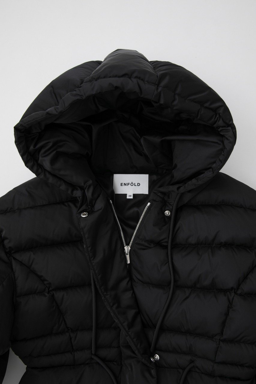 【エンフォルド/ENFOLD】のSOLOTEXサテン バルーンスリーブダウンコート 人気、トレンドファッション・服の通販 founy(ファニー) 　ファッション　Fashion　レディースファッション　Fashion for Women　アウター　Coat / Outerwear Collection　コート・ロングコート・ピーコート　Long Coats, Peacoats & More　ダウンジャケット・軽量ダウン　Warm & Lightweight Down Jackets　サテン　Satin, Glossy Fabric　ダウン　Down, Puffer　バランス　Balance, Style Balance　バルーン　Balloon, Balloon Silhouette　ロング　Long, Long-Length　エレガント 上品　Elegant　other-7|ID: prp329100004211655 ipo3291000000036060845