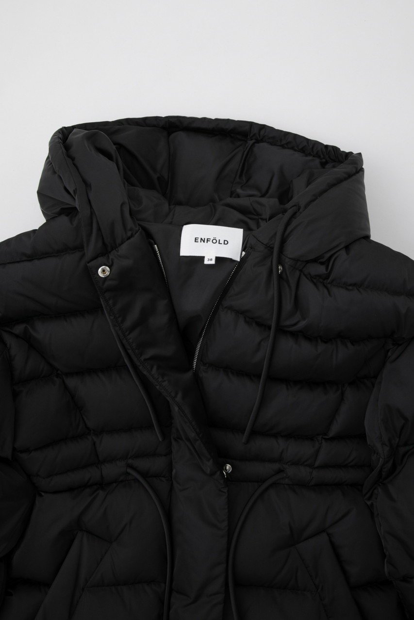 【エンフォルド/ENFOLD】のSOLOTEXサテン バルーンスリーブダウンコート 人気、トレンドファッション・服の通販 founy(ファニー) 　ファッション　Fashion　レディースファッション　Fashion for Women　アウター　Coat / Outerwear Collection　コート・ロングコート・ピーコート　Long Coats, Peacoats & More　ダウンジャケット・軽量ダウン　Warm & Lightweight Down Jackets　サテン　Satin, Glossy Fabric　ダウン　Down, Puffer　バランス　Balance, Style Balance　バルーン　Balloon, Balloon Silhouette　ロング　Long, Long-Length　エレガント 上品　Elegant　other-8|ID: prp329100004211655 ipo3291000000036060846