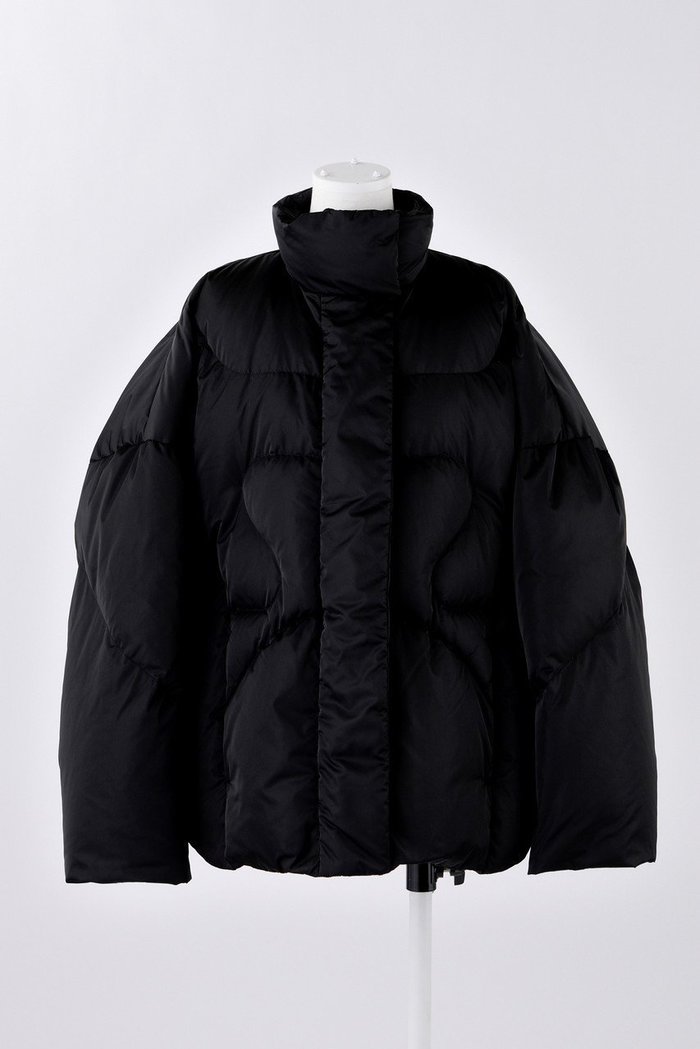 【エンフォルド/ENFOLD】のSOLOTEXサテン ショートダウン JK/ジャケット インテリア・キッズ・メンズ・レディースファッション・服の通販 founy(ファニー) https://founy.com/ ファッション Fashion レディースファッション Fashion for Women アウター Coat / Outerwear Collection レディースジャケット・軽アウター Jackets サテン Satin, Glossy Fabric ショート Short, Short Length ジャケット Jacket, Outerwear スタンド Stand Collar, Upright Stand スリット Slit, Slit Detail ダウン Down, Puffer |ID: prp329100004211656 ipo3291000000036061643