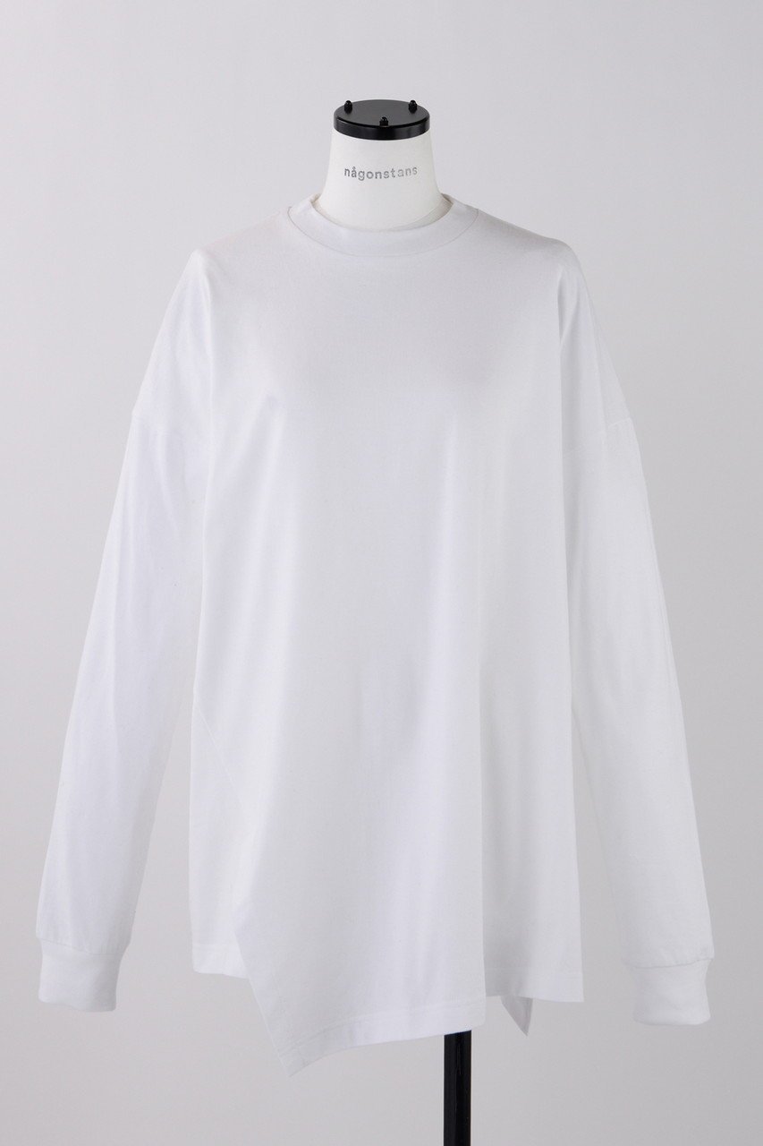 【ナゴンスタンス/nagonstans】のCO天竺 アシンメロンT インテリア・キッズ・メンズ・レディースファッション・服の通販 founy(ファニー) 　ファッション　Fashion　レディースファッション　Fashion for Women　トップス・カットソー　Cut & Sew Tops　シャツ・ブラウス・オフィスカジュアル　Elegant Blouses & Button-Ups　ロングTシャツ・Tシャツ　Longline T-Shirts & Tees　カットソー・ベーシックTシャツ　Cut-and-Sewn Tops / Stretch Tees & Basics　スリーブ　Sleeve, Long Sleeve / Short Sleeve　ロング　Long, Long-Length　人気　Popular, Best Seller　冬　Winter / This Winter　Salt|ID: prp329100004211658 ipo3291000000032893173