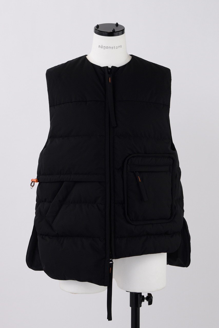 【ナゴンスタンス/nagonstans】のWater Repellentストレッチ Combi VEST/ベスト インテリア・キッズ・メンズ・レディースファッション・服の通販 founy(ファニー) 　ファッション　Fashion　レディースファッション　Fashion for Women　アウター　Coat / Outerwear Collection　レディースジャケット・軽アウター　Jackets　ジャケット　Jacket, Outerwear　ストレッチ　Stretch, Stretchy Fabric　スリット　Slit, Slit Detail　ダウン　Down, Puffer　バランス　Balance, Style Balance　ベスト　Vest, Waistcoat　ロング　Long, Long-Length　Black|ID: prp329100004211668 ipo3291000000035654708