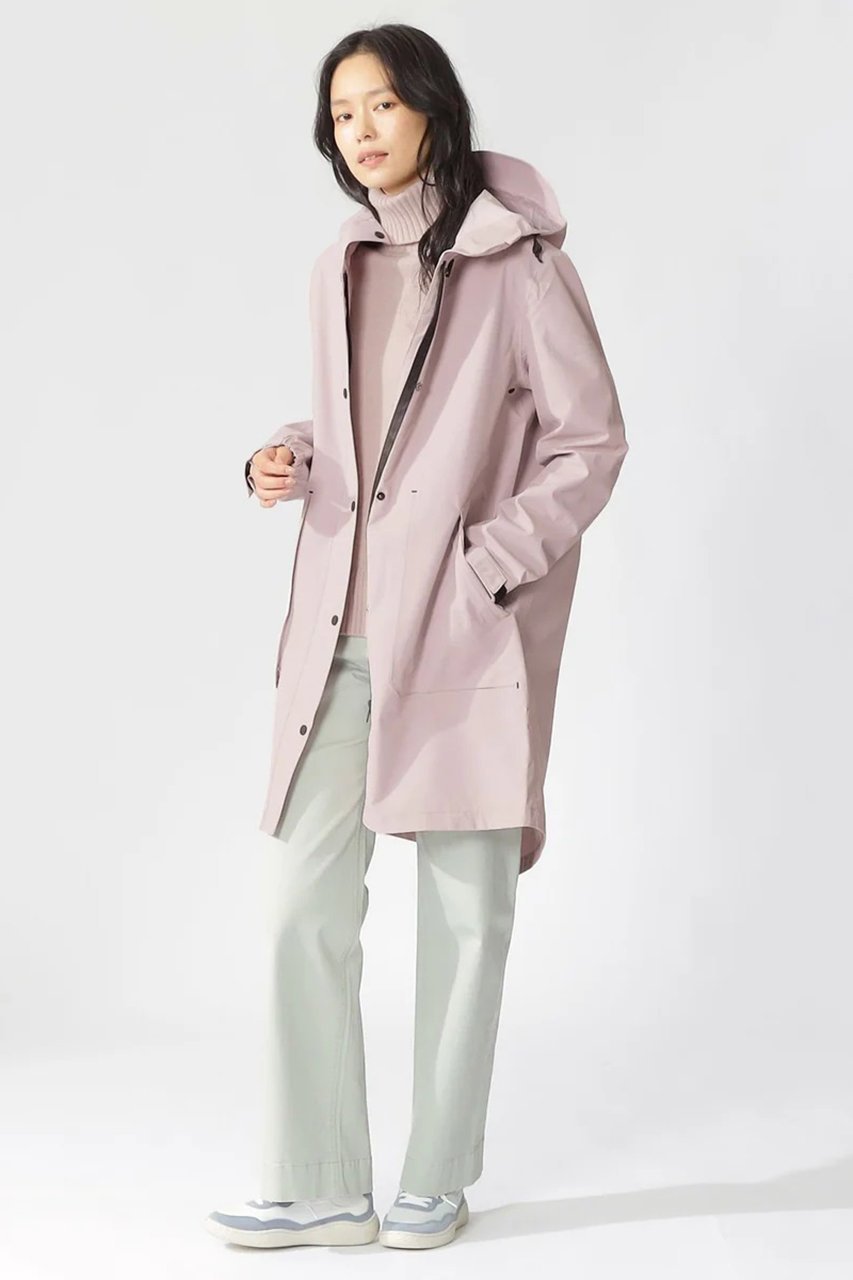 【エコアルフ/ECOALF】のVENUE アクティブ コート / VENUE JACKET WOMAN インテリア・キッズ・メンズ・レディースファッション・服の通販 founy(ファニー) 　ファッション　Fashion　レディースファッション　Fashion for Women　アウター　Coat / Outerwear Collection　コート・ロングコート・ピーコート　Long Coats, Peacoats & More　レディースジャケット・軽アウター　Jackets　アウトドア　Outdoor Clothing　コーティング　Coating, Coated Finish　シンプル　Simple, Minimal　スピンドル　Spindle, Drawcord　ドット　Polka Dot, Dot Pattern　フラップ　Flap, Flap Pocket　ポケット　Pocket, Pocket Detail　ロング　Long, Long-Length　軽量　Lightweight, Ultra Light　ピンク|ID: prp329100004211698 ipo3291000000032942979