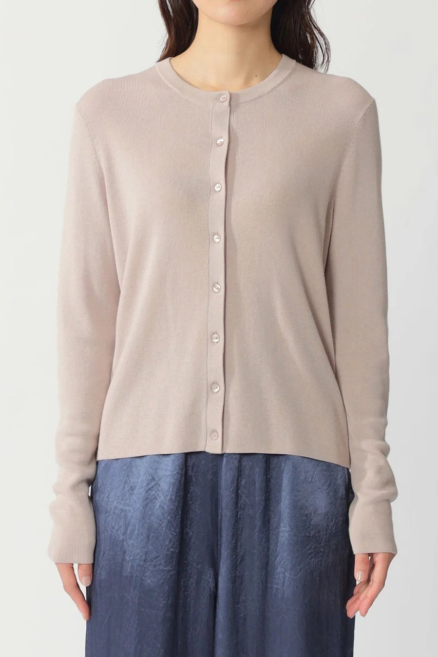 【エコアルフ/ECOALF】のCIRIS ラウンドネック カーディガン / CIRIS KNIT WOMAN インテリア・キッズ・メンズ・レディースファッション・服の通販 founy(ファニー) 　ファッション　Fashion　レディースファッション　Fashion for Women　トップス・カットソー　Cut & Sew Tops　ニット　Knit Tops & Sweaters　カーディガン・羽織り　Layered Style Cardigans　なめらか　Smooth, Silky Texture　カーディガン　Cardigan, Knitwear　コンパクト　Compact, Small Size　シルク　Silk, 100% Silk　ラウンド　Round, Round Neck　ピンク|ID: prp329100004212835 ipo3291000000032915694