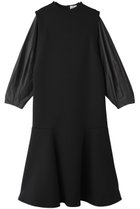 【ランバン オン ブルー/LANVIN en Bleu】のタフタスリーブコンビワンピース ブラック|ID: prp329100004212843 ipo3291000000032884189