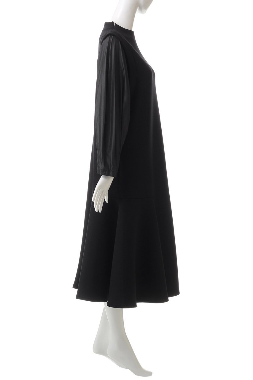 【ランバン オン ブルー/LANVIN en Bleu】のタフタスリーブコンビワンピース 人気、トレンドファッション・服の通販 founy(ファニー) 　ファッション　Fashion　レディースファッション　Fashion for Women　ワンピース　Dresses　チュニック　Tunic Tops & Dresses　おすすめ　Recommended / Our Picks　タフタ　Taffeta, Structured Fabric　チュニック　Tunic, Long Top　トレンド　Trend, Trending Now　フレア　Flare, Flared　リラックス　Relax, Relaxed Fit　ロング　Long, Long-Length　other-3|ID: prp329100004212843 ipo3291000000032884199