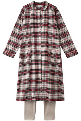 【キッドブルー/KID BLUE / GOODS】 24ネルタータンチェックナイティ(スパッツつき)人気、トレンドファッション・服の通販 founy(ファニー) おすすめ Recommended / Our Picks パジャマ Pajamas, Sleepwear リラックス Relax, Relaxed Fit A/W・秋冬 Autumn/Winter |ID:prp329100004214895