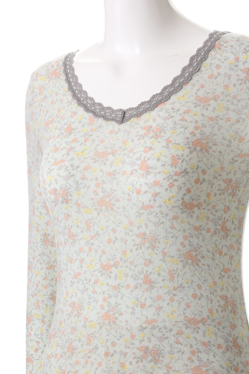 【キッドブルー/KID BLUE】の24ガーニッシュフラワー長袖インナー 人気、トレンドファッション・服の通販 founy(ファニー) ファッション Fashion レディースファッション Fashion for Women 下着・ランジェリー Lingerie & Intimates その他ランジェリー・インナーアイテム Other Lingerie / Intimates インナー Innerwear フラワー Flower, Floral プリント Print, Printed Pattern ランジェリー Lingerie, Intimate Wear レース Lace, Lace Fabric 人気 Popular, Best Seller A/W・秋冬 Autumn/Winter 長袖 Long Sleeve, Full Sleeve 防寒 Cold Protection, Winter-Ready other-5|ID: prp329100004214897 ipo3291000000035053609