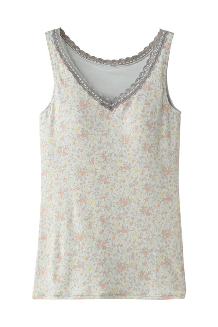 【キッドブルー/KID BLUE】の24ガーニッシュフラワーカップ付キャミ インテリア・キッズ・メンズ・レディースファッション・服の通販 founy(ファニー) https://founy.com/ ファッション Fashion レディースファッション Fashion for Women 下着・ランジェリー Lingerie & Intimates その他ランジェリー・インナーアイテム Other Lingerie / Intimates インナー Innerwear キャミ Camisole, Cami Top キャミソール Camisole, Spaghetti Strap Top プリント Print, Printed Pattern ランジェリー Lingerie, Intimate Wear レース Lace, Lace Fabric 定番 Standard, Basic Item |ID: prp329100004214898 ipo3291000000033706788