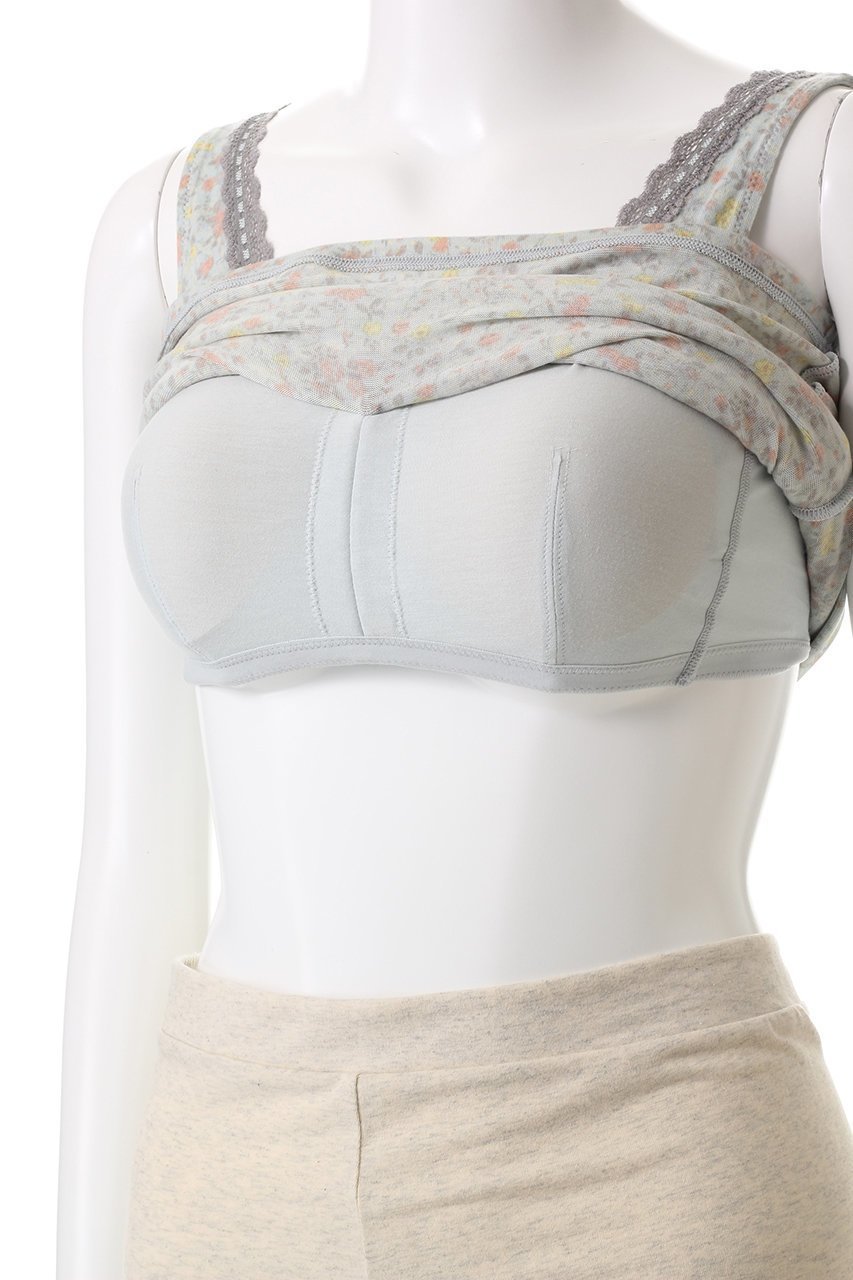 【キッドブルー/KID BLUE】の24ガーニッシュフラワーカップ付キャミ 人気、トレンドファッション・服の通販 founy(ファニー) 　ファッション　Fashion　レディースファッション　Fashion for Women　下着・ランジェリー　Lingerie & Intimates　その他ランジェリー・インナーアイテム　Other Lingerie / Intimates　インナー　Innerwear　キャミ　Camisole, Cami Top　キャミソール　Camisole, Spaghetti Strap Top　プリント　Print, Printed Pattern　ランジェリー　Lingerie, Intimate Wear　レース　Lace, Lace Fabric　再入荷　Restock / Back in Stock　定番　Standard, Basic Item　other-6|ID: prp329100004214898 ipo3291000000035395933