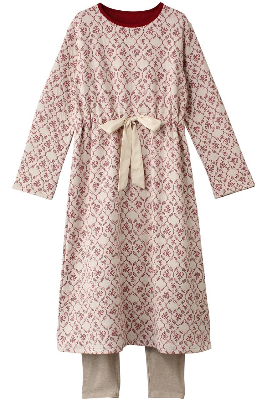 【キッドブルー/KID BLUE / GOODS】の24キルトフラワーJQナイティ(スパッツつき) 人気、トレンドファッション・服の通販 founy(ファニー) キルト Quilt, Quilted Fabric ジャカード/ジャガード Jacquard, Woven Pattern スリーブ Sleeve, Long Sleeve / Short Sleeve パジャマ Pajamas, Sleepwear フラワー Flower, Floral リボン Ribbon, Bow ロング Long, Long-Length 人気 Popular, Best Seller A/W・秋冬 Autumn/Winter other-1|ID: prp329100004214901 ipo3291000000035053543