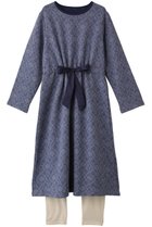【キッドブルー/KID BLUE】の24キルトフラワーJQナイティ(スパッツつき) ネイビー|ID: prp329100004214901 ipo3291000000036131126