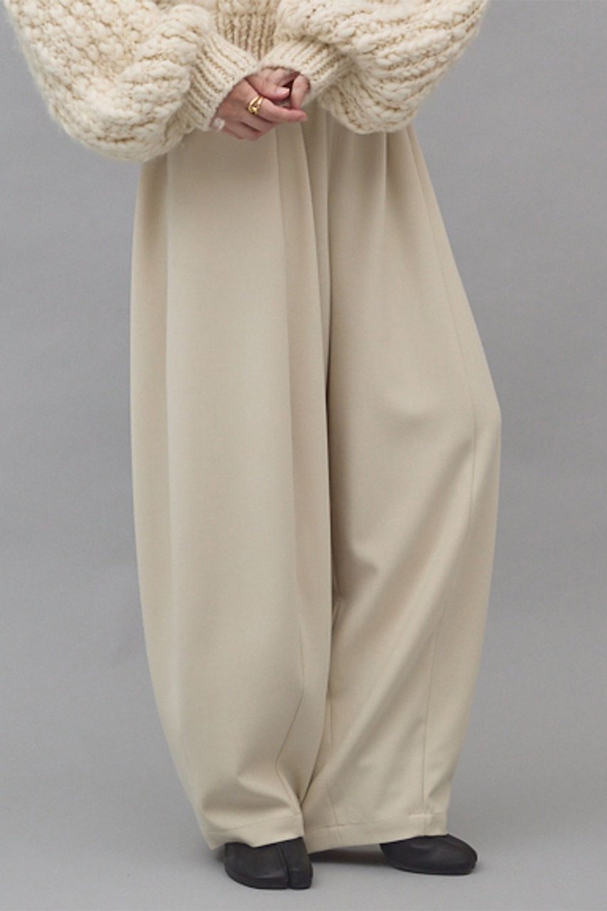 【カレンソロジー/Curensology】のダブルクロスドロストパンツ インテリア・キッズ・メンズ・レディースファッション・服の通販 founy(ファニー) 　ファッション　Fashion　レディースファッション　Fashion for Women　パンツ　Pants & Trousers　ストレッチ　Stretch, Stretchy Fabric　ドローコード　Drawcord, Drawstring Cord　フィット　Fit, Slim Fit　ポケット　Pocket, Pocket Detail　日本製　Made In Japan　アイボリー|ID: prp329100004214904 ipo3291000000033541325