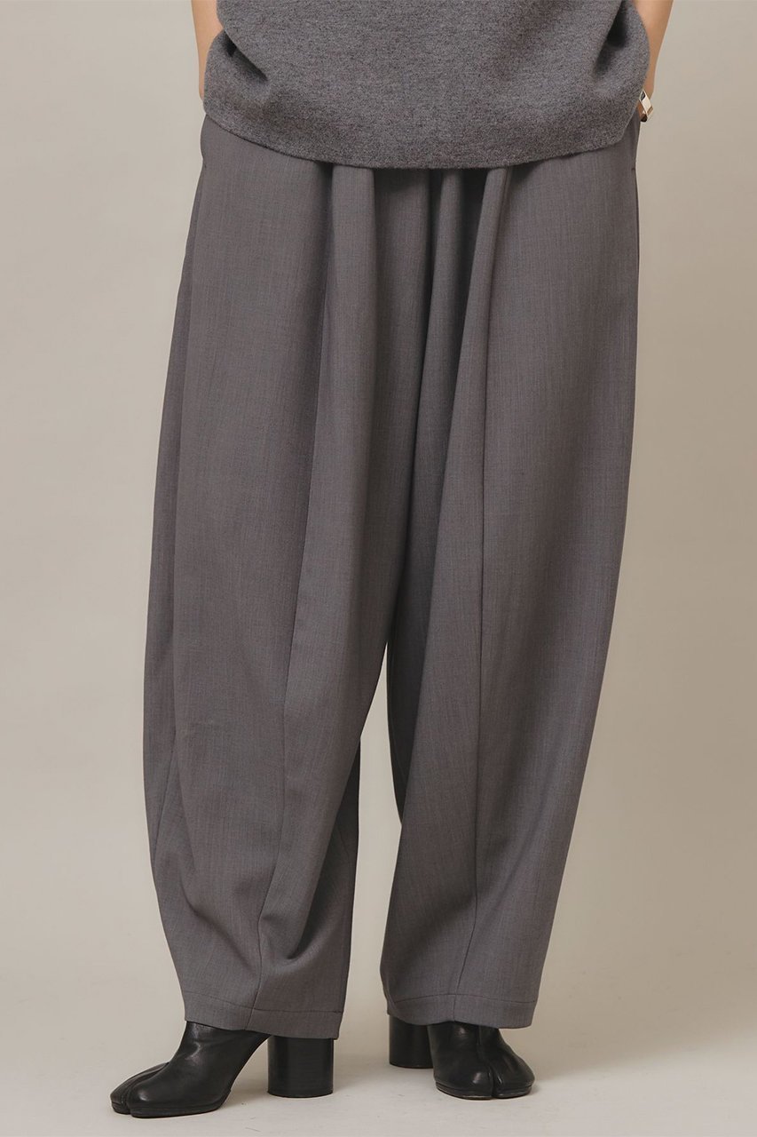 【カレンソロジー/Curensology】のダブルクロスドロストパンツ インテリア・キッズ・メンズ・レディースファッション・服の通販 founy(ファウニー) 　ファッション　Fashion　レディースファッション　Fashion for Women　パンツ　Pants & Trousers　ストレッチ　Stretch, Stretchy Fabric　ドローコード　Drawcord, Drawstring Cord　フィット　Fit, Slim Fit　ポケット　Pocket, Pocket Detail　日本製　Made In Japan　グレー|ID: prp329100004214904 ipo3291000000036754058