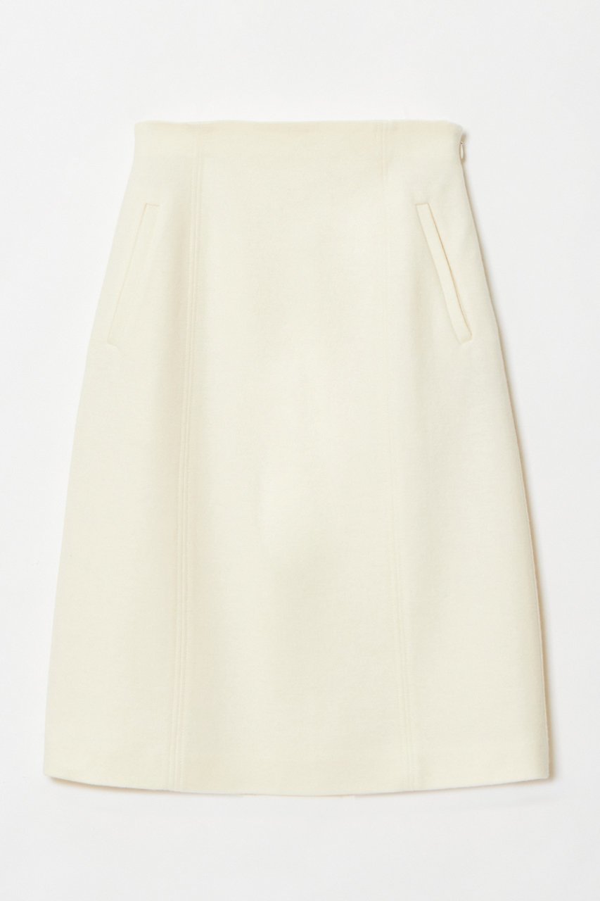 【アルアバイル/allureville】のハードメルトンスムースミディスカート インテリア・キッズ・メンズ・レディースファッション・服の通販 founy(ファニー) ファッション Fashion レディースファッション Fashion for Women スカート Skirts タイトスカート Pencil Skirt, Tight Skirt メルトン Melton, Heavy Wool エレガント 上品 Elegant 再入荷 Restock / Back in Stock 冬 Winter / This Winter オフホワイト|ID: prp329100004214908 ipo3291000000035054494