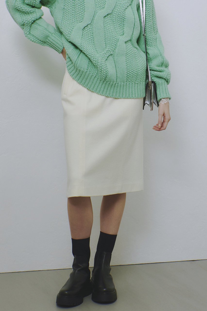 【アルアバイル/allureville】のハードメルトンスムースミディスカート 人気、トレンドファッション・服の通販 founy(ファニー) ファッション Fashion レディースファッション Fashion for Women スカート Skirts タイトスカート Pencil Skirt, Tight Skirt メルトン Melton, Heavy Wool エレガント 上品 Elegant 再入荷 Restock / Back in Stock 冬 Winter / This Winter other-3|ID: prp329100004214908 ipo3291000000035054496