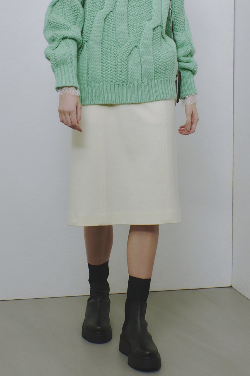 【アルアバイル/allureville】のハードメルトンスムースミディスカート 人気、トレンドファッション・服の通販 founy(ファニー) ファッション Fashion レディースファッション Fashion for Women スカート Skirts タイトスカート Pencil Skirt, Tight Skirt メルトン Melton, Heavy Wool エレガント 上品 Elegant 再入荷 Restock / Back in Stock 冬 Winter / This Winter other-4|ID: prp329100004214908 ipo3291000000035054497