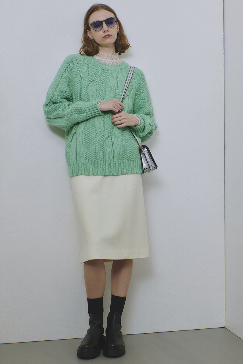 【アルアバイル/allureville】のハードメルトンスムースミディスカート 人気、トレンドファッション・服の通販 founy(ファニー) ファッション Fashion レディースファッション Fashion for Women スカート Skirts タイトスカート Pencil Skirt, Tight Skirt メルトン Melton, Heavy Wool エレガント 上品 Elegant 再入荷 Restock / Back in Stock 冬 Winter / This Winter other-8|ID: prp329100004214908 ipo3291000000035054501