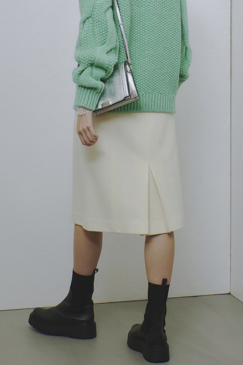 【アルアバイル/allureville】のハードメルトンスムースミディスカート 人気、トレンドファッション・服の通販 founy(ファニー) 　ファッション　Fashion　レディースファッション　Fashion for Women　スカート　Skirts　タイトスカート　Pencil Skirt, Tight Skirt　メルトン　Melton, Heavy Wool　エレガント 上品　Elegant　冬　Winter / This Winter　other-7|ID: prp329100004214908 ipo3291000000035469364