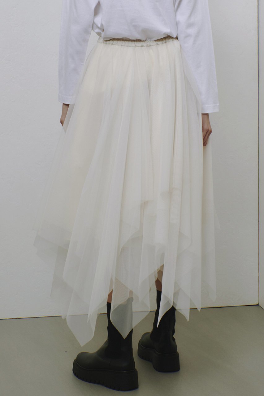 【アルアバイル/allureville】のイレヘムチュールスカート 人気、トレンドファッション・服の通販 founy(ファニー) 　ファッション　Fashion　レディースファッション　Fashion for Women　スカート　Skirts　イレギュラー　Irregular Design　サテン　Satin, Glossy Fabric　シアー　Sheer, See-Through　チュール　Tulip, Tulip Motif　ランダム　Random, Irregular　エレガント 上品　Elegant　other-6|ID: prp329100004214916 ipo3291000000032823566