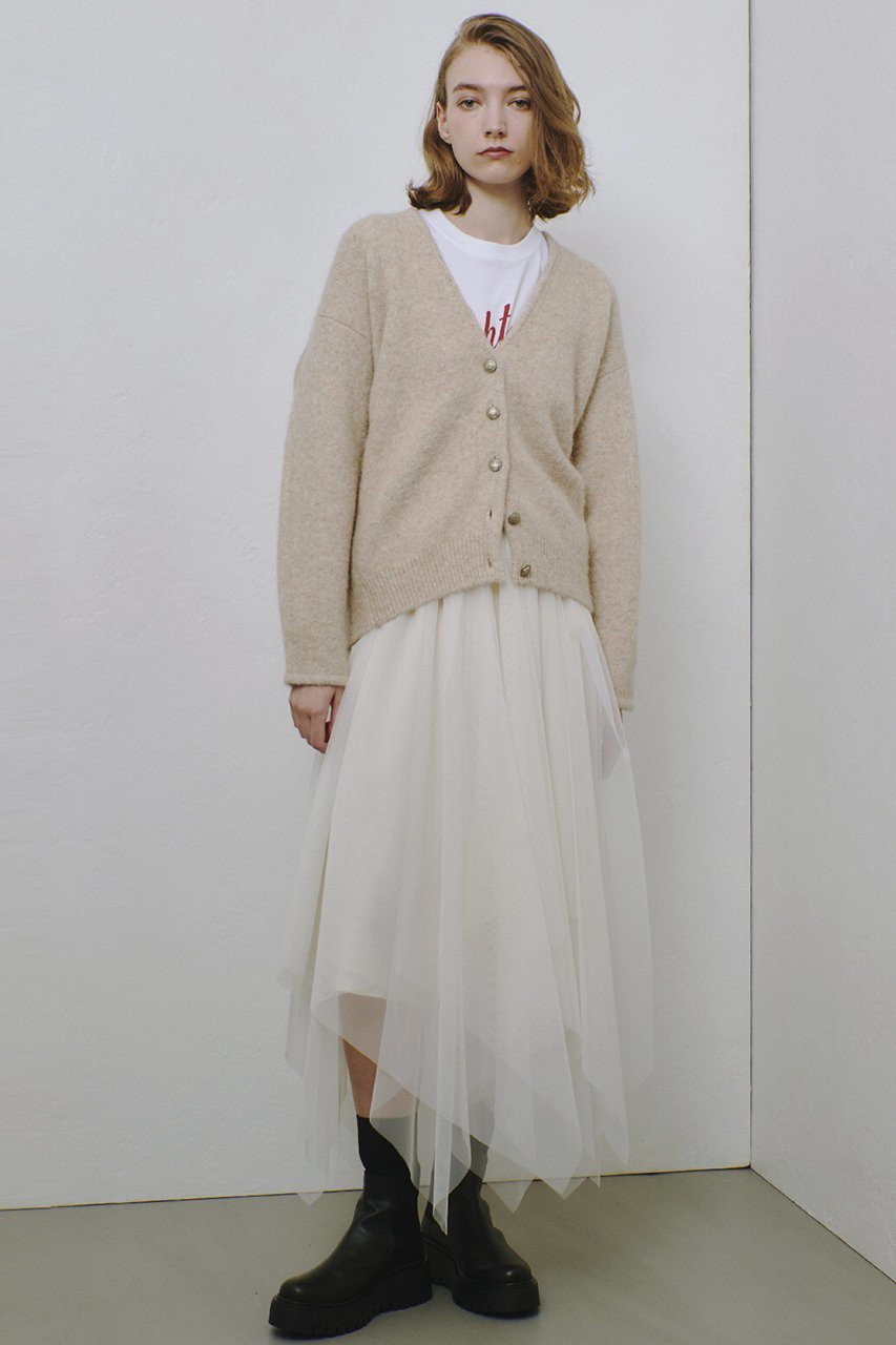 【アルアバイル/allureville】のイレヘムチュールスカート 人気、トレンドファッション・服の通販 founy(ファニー) 　ファッション　Fashion　レディースファッション　Fashion for Women　スカート　Skirts　イレギュラー　Irregular Design　サテン　Satin, Glossy Fabric　シアー　Sheer, See-Through　チュール　Tulip, Tulip Motif　ランダム　Random, Irregular　エレガント 上品　Elegant　other-8|ID: prp329100004214916 ipo3291000000032823568