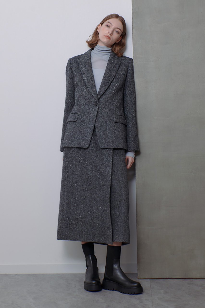 【アルアバイル/allureville】のヘリンボンツイードテーラードジャケット 人気、トレンドファッション・服の通販 founy(ファニー) 　ファッション　Fashion　レディースファッション　Fashion for Women　アウター　Coat / Outerwear Collection　レディースジャケット・軽アウター　Jackets　テーラードジャケット / 通勤・きれいめスタイル　Tailored Jackets & Blazers　おすすめ　Recommended / Our Picks　ウォーム　Warm Fabric　ジャケット　Jacket, Outerwear　マニッシュ　Mannish, Boyish　ヴィンテージ　Vintage Style　other-5|ID: prp329100004214917 ipo3291000000032942578