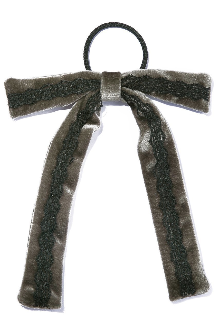 【イリスフォーセブン/IRIS 47】のopera lace ポニー インテリア・キッズ・メンズ・レディースファッション・服の通販 founy(ファニー) 　ファッション　Fashion　レディースファッション　Fashion for Women　シュシュ&ヘアアクセ/ヘアアレンジ　Scrunchies & Hair Accessories　アクセサリー　Fashion Accessories　エレガント 上品　Elegant　クラシカル　Classical, Vintage-Inspired　クラシック　Classic, Timeless Style　バランス　Balance, Style Balance　ベロア　Velour, Soft Velvet　リボン　Ribbon, Bow　レース　Lace, Lace Fabric　グレー|ID: prp329100004215979 ipo3291000000032821977