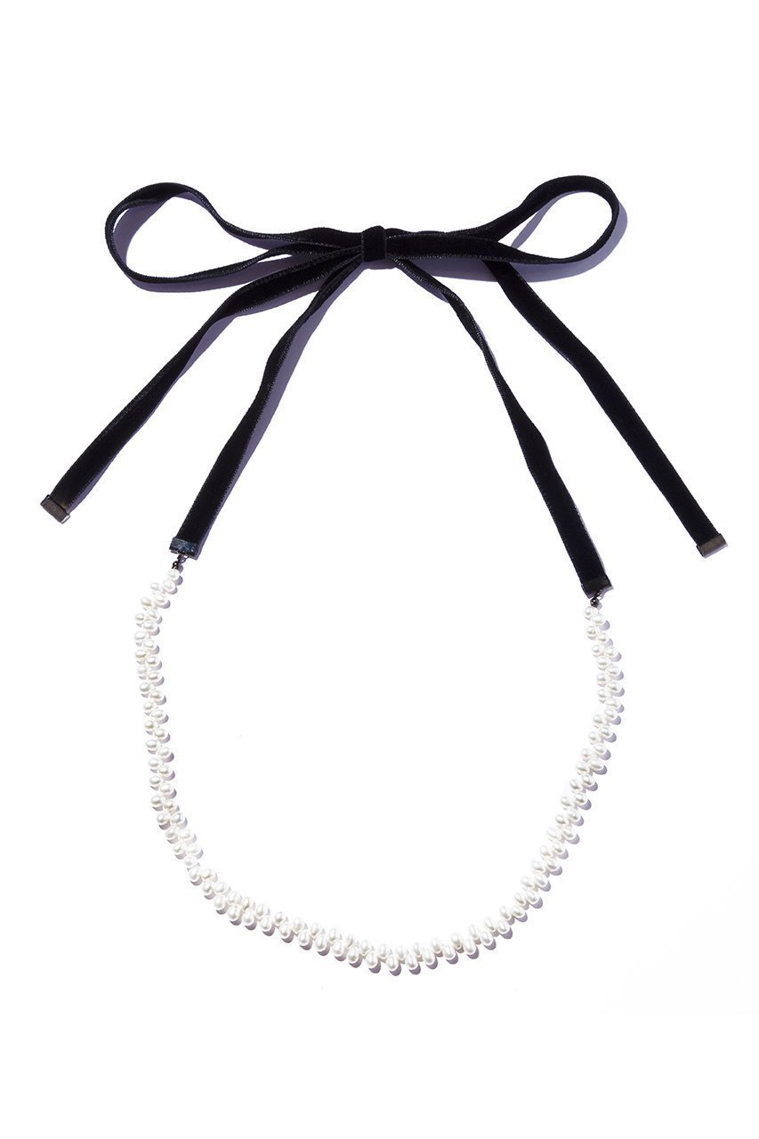 【イリスフォーセブン/IRIS 47】のheather tie ネックレス インテリア・キッズ・メンズ・レディースファッション・服の通販 founy(ファニー) 　ファッション　Fashion　レディースファッション　Fashion for Women　ジュエリー　Jewelry　ネックレス　Necklaces & Pendants　タートル　Turtleneck, Turtle Collar　ネックレス　Necklace, Pendant Necklace　パール　Pearl, Pearl Accent　ベロア　Velour, Soft Velvet　リボン　Ribbon, Bow　ロング　Long, Long-Length　ホワイト|ID: prp329100004215992 ipo3291000000035758561
