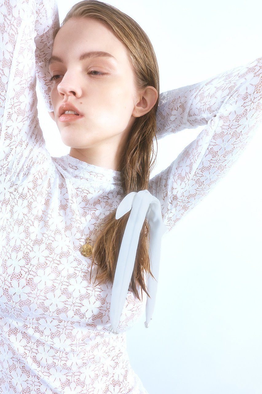 【イリスフォーセブン/IRIS 47】のdahlia race トップ 人気、トレンドファッション・服の通販 founy(ファニー) 　ファッション　Fashion　レディースファッション　Fashion for Women　トップス・カットソー　Cut & Sew Tops　シャツ・ブラウス・オフィスカジュアル　Elegant Blouses & Button-Ups　ロングTシャツ・Tシャツ　Longline T-Shirts & Tees　カットソー・ベーシックTシャツ　Cut-and-Sewn Tops / Stretch Tees & Basics　インナー　Innerwear　ジャケット　Jacket, Outerwear　スリーブ　Sleeve, Long Sleeve / Short Sleeve　タイトスカート　Pencil Skirt, Tight Skirt　フィット　Fit, Slim Fit　リュクス　Luxury, Elegant, High-End, Chic　レース　Lace, Lace Fabric　ロング　Long, Long-Length　再入荷　Restock / Back in Stock　other-6|ID: prp329100004216005 ipo3291000000032858013