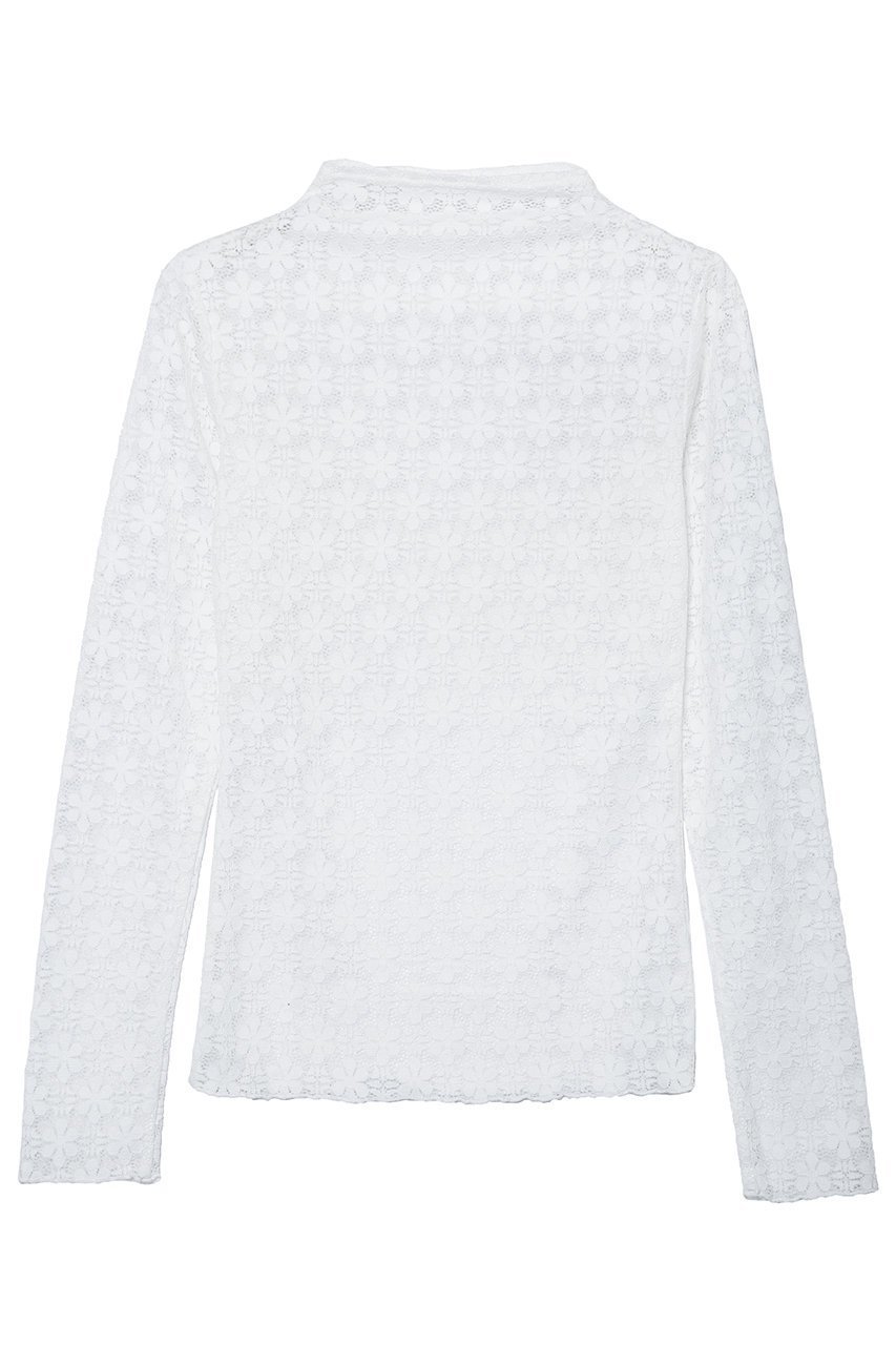 【イリスフォーセブン/IRIS 47】のdahlia race トップ インテリア・キッズ・メンズ・レディースファッション・服の通販 founy(ファニー) 　ファッション　Fashion　レディースファッション　Fashion for Women　トップス・カットソー　Cut & Sew Tops　シャツ・ブラウス・オフィスカジュアル　Elegant Blouses & Button-Ups　ロングTシャツ・Tシャツ　Longline T-Shirts & Tees　カットソー・ベーシックTシャツ　Cut-and-Sewn Tops / Stretch Tees & Basics　インナー　Innerwear　ジャケット　Jacket, Outerwear　スリーブ　Sleeve, Long Sleeve / Short Sleeve　タイトスカート　Pencil Skirt, Tight Skirt　フィット　Fit, Slim Fit　リュクス　Luxury, Elegant, High-End, Chic　レース　Lace, Lace Fabric　ロング　Long, Long-Length　ホワイト|ID: prp329100004216005 ipo3291000000035420904