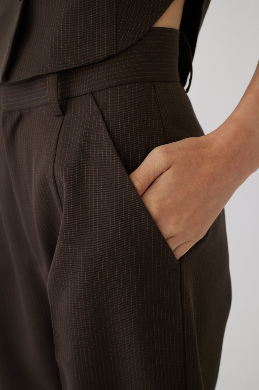 【リムアーク/RIM.ARK】のGabardine stripe PT/パンツ 人気、トレンドファッション・服の通販 founy(ファニー) 　ファッション　Fashion　レディースファッション　Fashion for Women　パンツ　Pants & Trousers　クラシカル　Classical, Vintage-Inspired　クール　Cool, Chic　ストレート　Straight, Straight Cut　マニッシュ　Mannish, Boyish　other-6|ID: prp329100004216015 ipo3291000000036741788