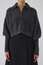 【リムアーク/RIM.ARK】の【11/6 10:00販売開始】Boucle short knit/ニット チャコールグレー|ID:prp329100004216016